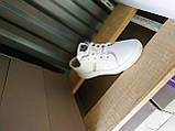 Стильні жіночі білі шкіряні кросівки 36-40 р-р, фото 2