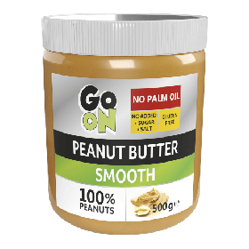 Арахісова паста Go On Nutrition Peanut Butter Smooth, 500 грам скляна банка