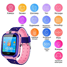 Дитячий розумний смарт годинник з GPS TD07, Smart baby watch з камерою, прослуховуванням, Годинник-телефон для дітей з трекером, фото 3