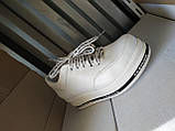 Стильні жіночі білі шкіряні кросівки снікерси 36-40 р-р, фото 5