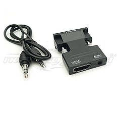 Конвертер HDMI to VGA + 3.5 Audio