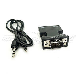 Конвертер (міні) HDMI to VGA + 3.5 Audio, фото 3