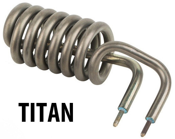 ТЕН 2 кВт (Titan) для Електронагрівач до басейнуа Elecro 8Т36В