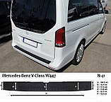 Захисна накладка на задній бампер для Mercedes-Benz Vito / V-Class W447 2014+ /пластик/, фото 8