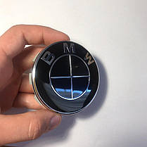 Ковпачки (заглушки) в литі диски BMW (БМВ) 68 мм, Чорно-чорні, фото 6