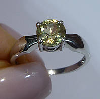 Экзотика Элегантное кольцо с натуральным султанитом (диаспор) 1.21 ct (6 мм) Размер 17