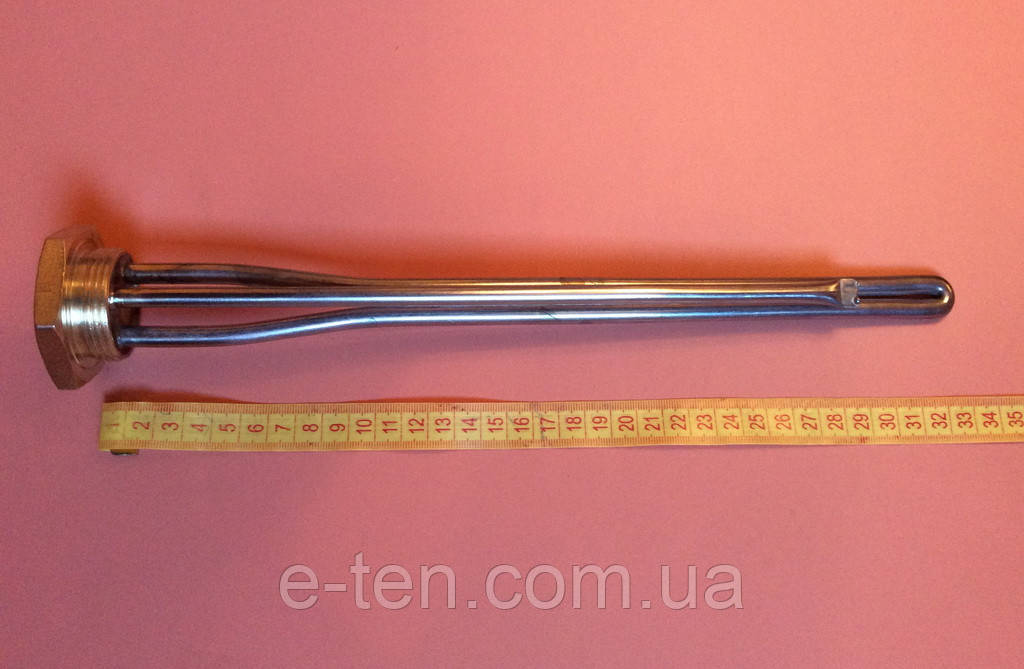 Тэн для чугунной батареи 1000 W (нержавейка) с резьбой 1 1/4" (дюйм с ...