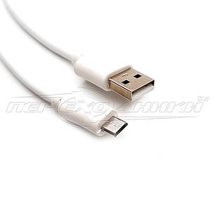 Кабель USB 2.0 - micro USB (хороша якість + ), 3 м, білий, фото 2