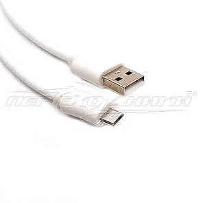 Кабель USB 2.0 - micro USB (хороша якість + ), 3 м, білий, фото 2