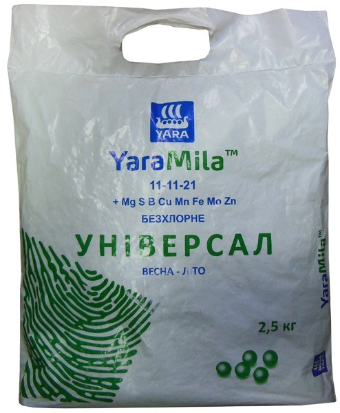 Добриво YaraMila CROPCARE (Яра Міла) NPK-11-11-21 (2,5 кг) Польща