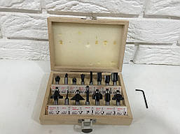 Набір фрез Euro Craft RS015 : 15 шт