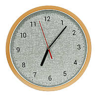Стильний настінний годинник з декоративної тканини