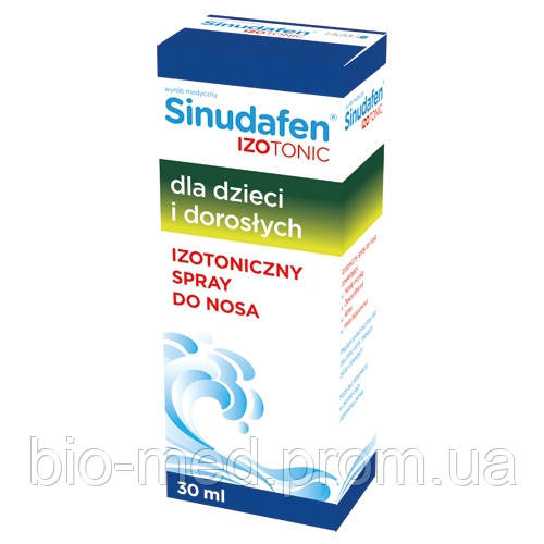 Sinudafen Izotonic — ізотонічний назальний спрей, 30 мл, фото 1