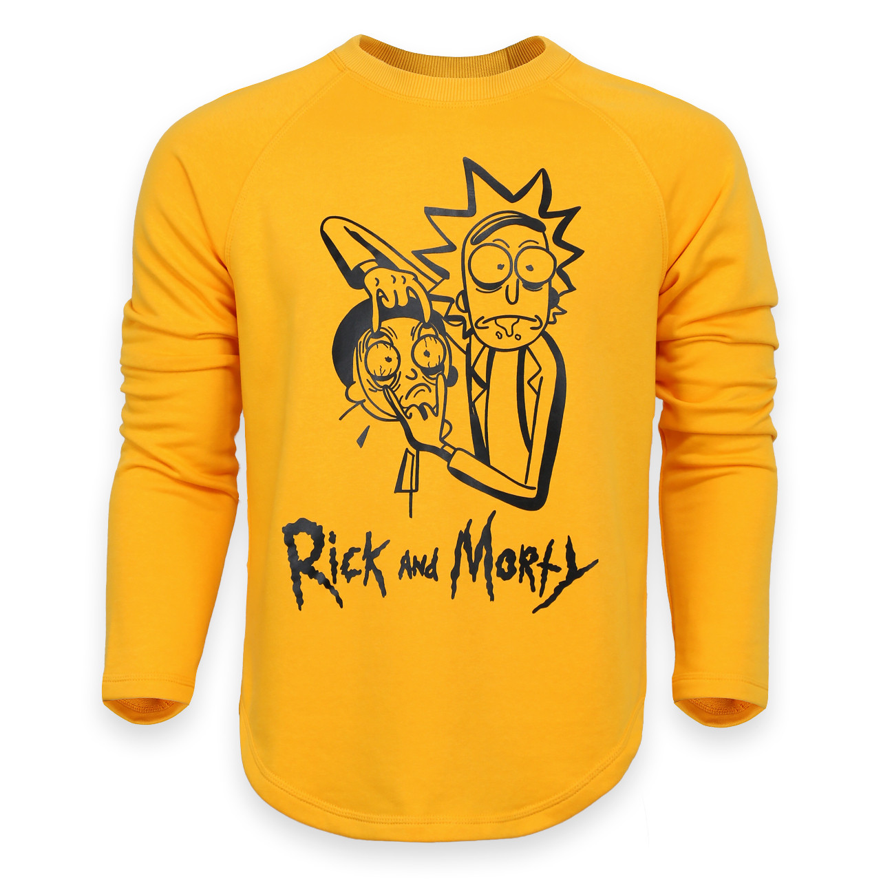 Світшот жовтий HOPE з принтом "RICK & MORTY" Р-2 YEL L(Р) 20-559-201