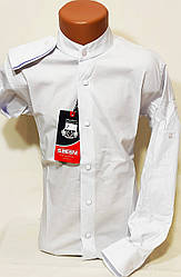 Рубашки для мальчиків з довгим рукавом Sinyor Besni dds-0002 біла приталенна стійка Турція, стильна 10