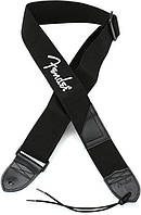 Ремень для гитары FENDER STRAP 2 BLACK WHITE LOGO