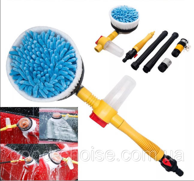 Обертова щітка-насадка для шланга Water Blast Cleaner Roto Brush / Щітка з насадкою для шланга, що обертається