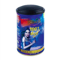 Суміш цейлонського чорного та зеленого чаю 1002 Ночі Teasor, 100 грамів банку