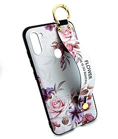 Чохол накладка для Samsung A11, A115, Samsung M11, M115 Flower Rope Case з квітами білий