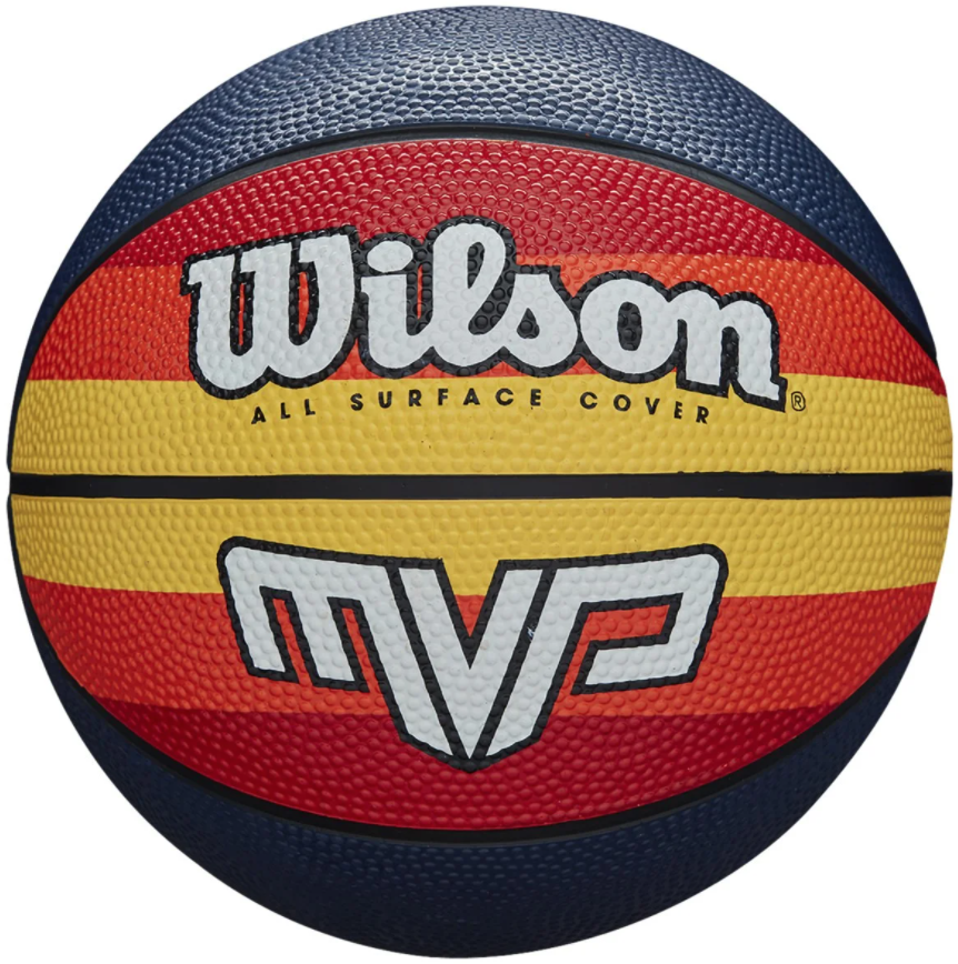 Баскетбольний м'яч Wilson MVP Retro р. 7 (WTB9016XB07) Orange/Yellow, фото 1