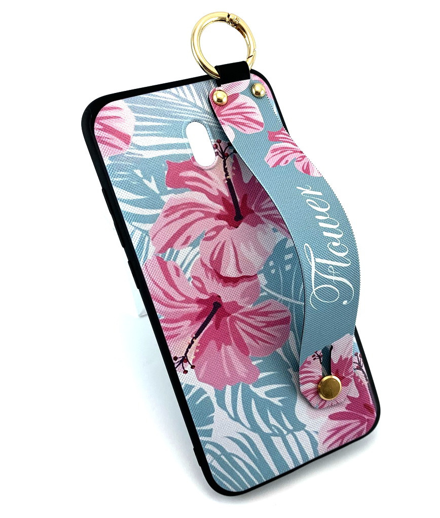 Чохол для Xiaomi Redmi 8A накладка на бампер Flower Rope Case блакитний рожевий