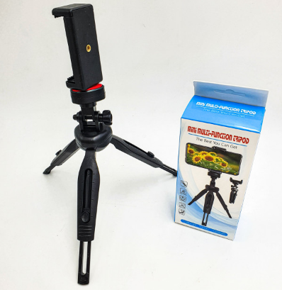 Трипод штатив для телефона или камеры селфи Mini Multi Function Tripod Черный - фото 2 - id-p1230756999