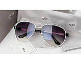 Жіночі сонцезахисні окуляри авіатори Homme (біла оправа), фото 2