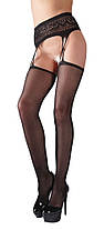 Эротические колготки с вырезом Cottelli Collection Suspender Belt and Stockings от Orion | Knopka, фото 3