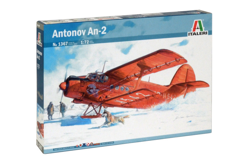 Антонів Ан-2. Збірна модель радянського біплана в масштабі 1/72. ITALERI 1367