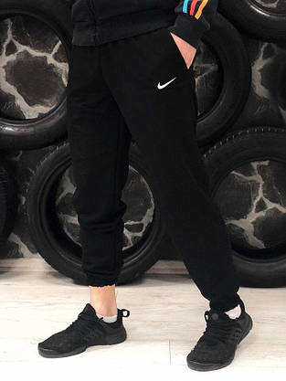 Комплект Куртка чоловіча Зимова Найк + утеплені штани. Барсетка Nike і рукавички в Подарунок., фото 3