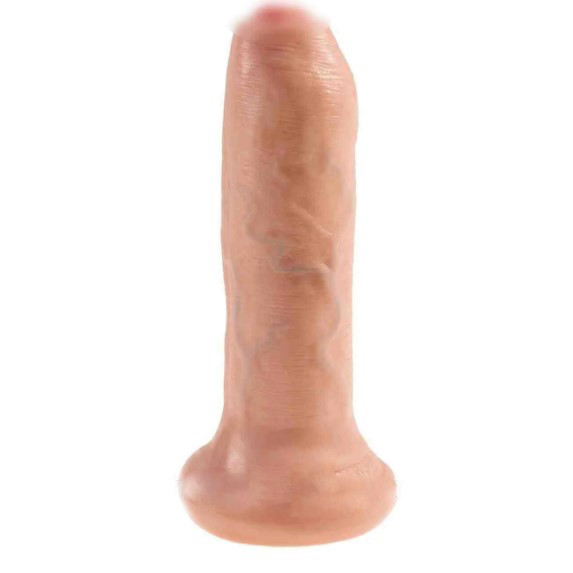 Фалоімітатор з рухомою крайньою плоттю Pipedream King Cock - 6 inch Uncut Cock   | Knopka