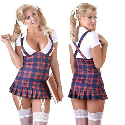 Еротичний рольової костюм школярки Cottelli Collection School Girl Dress від Orion | Knopka, фото 1