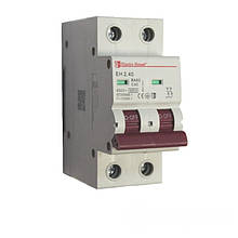 ElectroHouse Автоматичний вимикач 2P 40A 4,5 kA 230-400V IP20