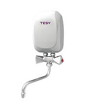 Электрический проточный водонагреватель TESY со смесителем 5,0 кВт (IWH 50 X01 KI) / водонагреватель Теси Тези