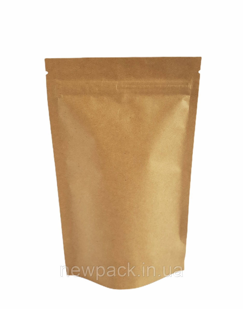Дой-пак пакет крафт + РЕ 140х240 із zip (250грам)