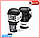 Боксерські рукавички шкіряні Leone Shock Black 10 oz унцій чорний з білим, фото 3