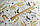 Тканина сатин М'ятні їжаки на сіро-бежевому ЗАЛИШОК 3,3 м, фото 2