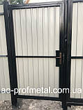 Ворота з профнастилу, Відкатні ворота з профнастилу, Профлист для воріт, Металопрофіль для воріт купити., фото 3