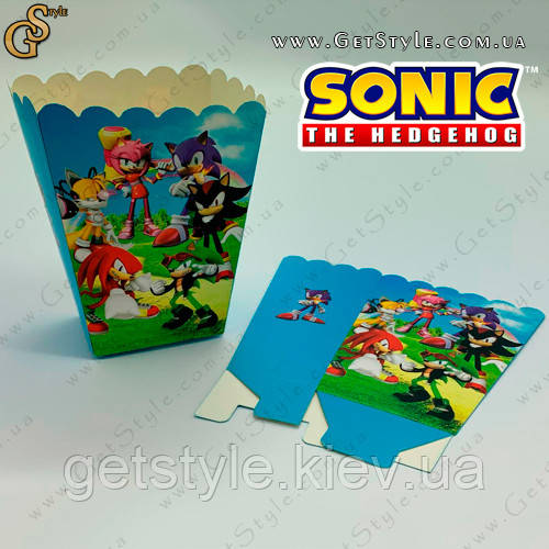 Картонний пакет для їжі Сонік — "Sonic Pack" — 13 х 10 x 5 см, фото 1