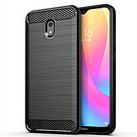 Чехол Polished Carbon для Xiaomi Redmi 8A ТПУ бампер черный