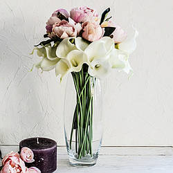 Ваза скляна для квітів Flora 27 см (43966)