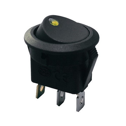 Перемикач KCD1-101EN-8 ON-OFF LED; Жовтий Daier
