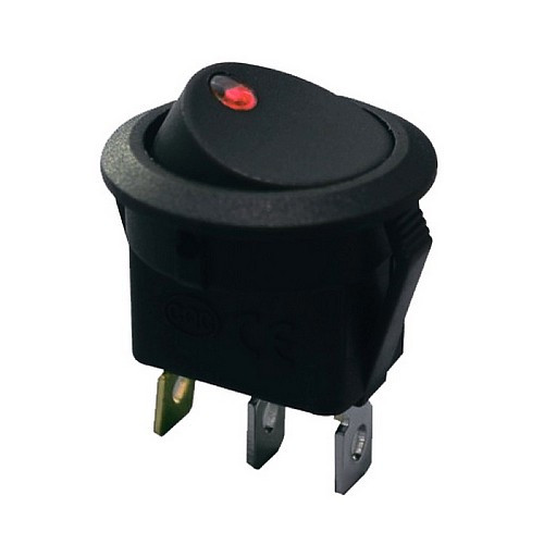 Перемикач KCD1-101EN-8 ON-OFF LED; Червоний Daier