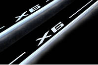 Накладки на пороги с подсветкой для BMW X6 F16 (2015-2019)