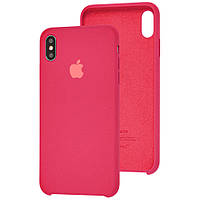 Чехол Silicone Case для Apple iPhone Xs Max Rose Red