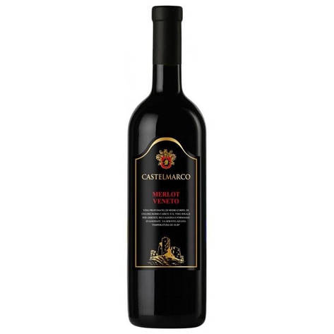 Вино червоне сухе Merlot Veneto Castelmarco (Мерлот Венето) 0.75л, фото 2