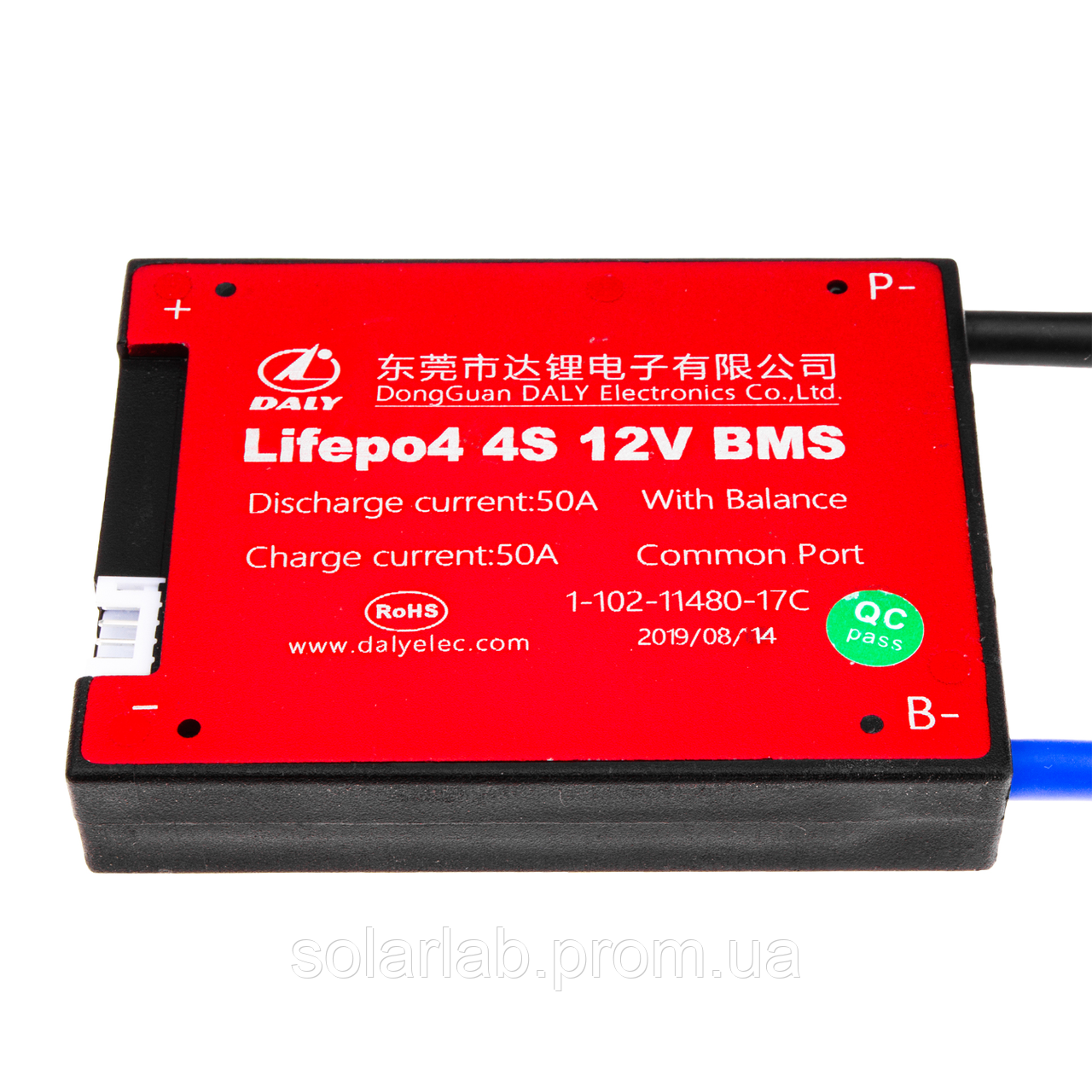 BMS плата LiFePO4 12V 4S 50A симметрия