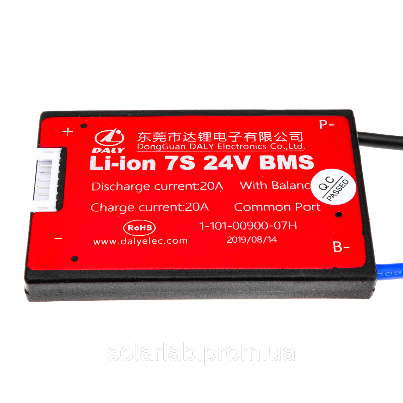 BMS плата Li-ion 24V 7S 20A симетрія