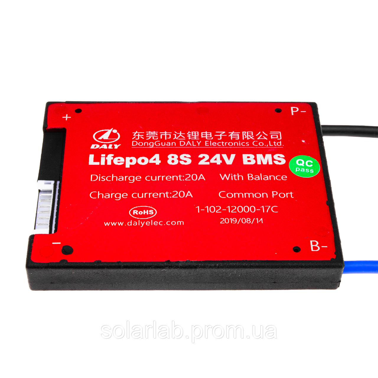 BMS плата LiFePO4 24V 8S 20A симетрія
