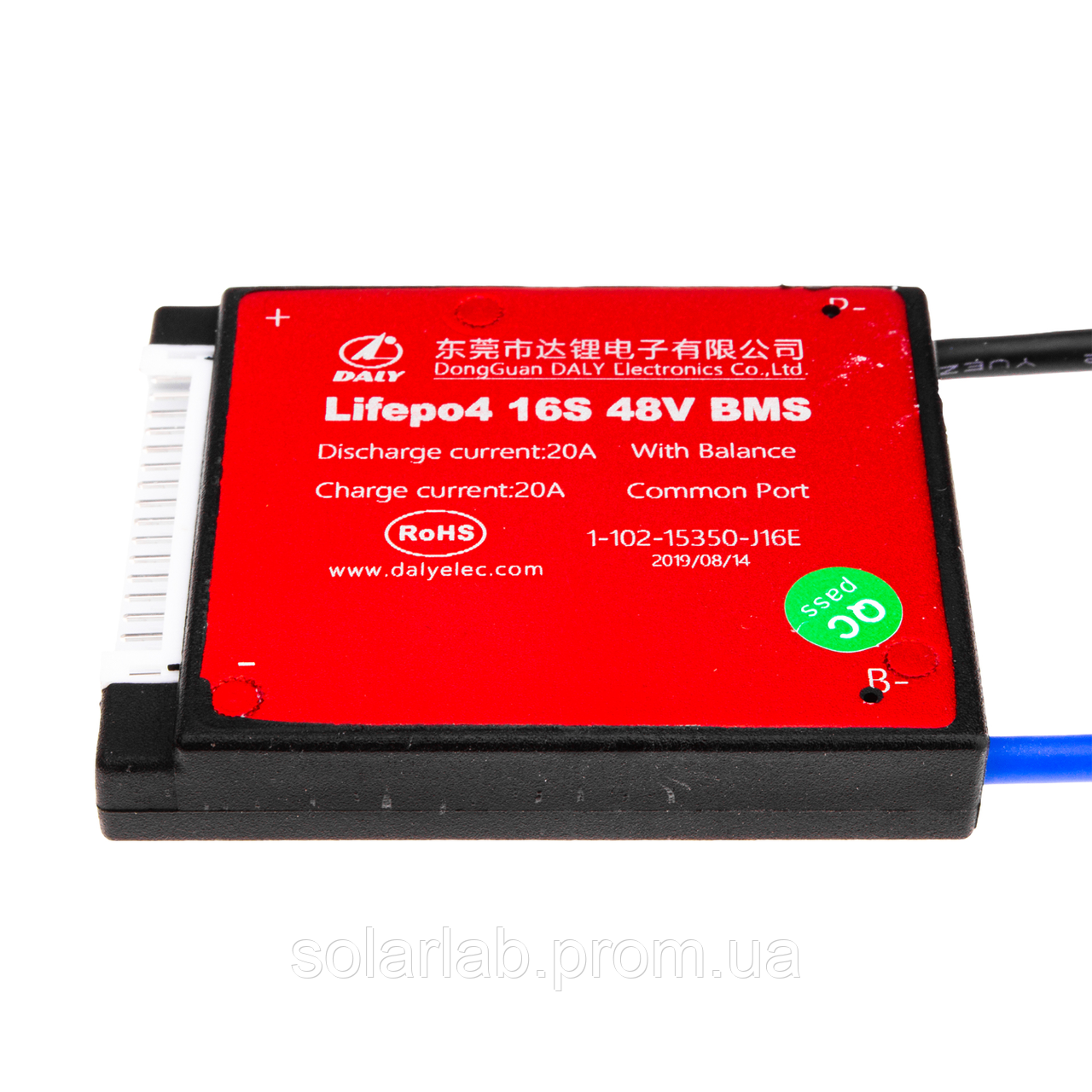 BMS плата LiFePO4 48V 16S 20A симетрія